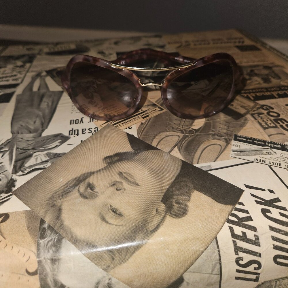 Prada gradient butterfly sunglasses